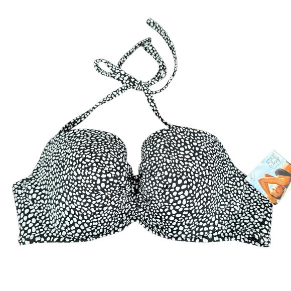 NWT Smart & Sexy Swim Women's Secret Convertible Push-Up Bikini Top Size 34D - Picture 1 of 8